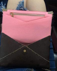 img 1 attached to 👜 LV Giant Pochette Kirigami Organizer D-Ring Felt Handbag Insert Liner - Tourdream (Pink)