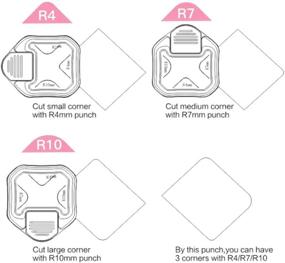 img 3 attached to R4Mm R10Mm Corner Rounder Cutter for Scrapbooking & Stamping