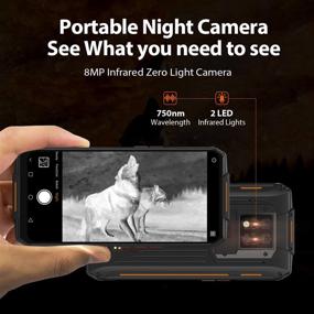 img 3 attached to WP7 Rugged Smartphone 2021 - Night Vision Camera, 6GB RAM, 128GB Storage, Helio P90, Waterproof, Unlocked Android 10 Cell Phone, 6.53'' FHD+ Screen, Global 4G LTE, Dual SIM, IP68, Triple Cameras, NFC Cellphone (6+128GB Orange)