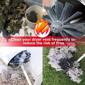 img 1 attached to 🧹 Supplim 20 Feet Dryer Vent Cleaner Kit: Ultimate Lint Remover & Flexible Cleaning Brushes for 20-Foot Dryer Vent Cleaning