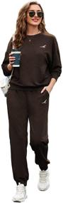 img 4 attached to COOrun Tracksuit Pullover Sweatsuit Sweatpants