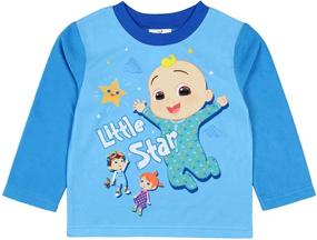 img 3 attached to 👶 CoComelon JJ Little Star Toddler Boys' Long Sleeve Pajama Shirt and Pants Set