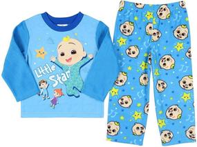 img 4 attached to 👶 CoComelon JJ Little Star Toddler Boys' Long Sleeve Pajama Shirt and Pants Set