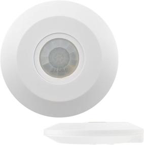 img 4 attached to J.LUMI YCA1050 PIR Motion Sensor Light Switch - Ceiling Mount with 2000W Power, Slim Design, White - PIR Sensor, Compatible with 85-265V AC