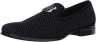 stacy adams swagger studded ornament men's shoes in loafers & slip-ons logo