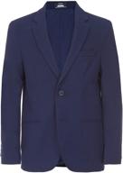 arrow 1851 boys' aroflex stretch suit jacket: stylish comfort and durability logo