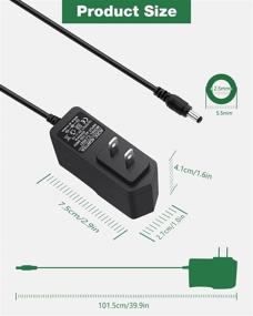 img 2 attached to 🔌 JOVNO 5 пакетом 5V 1A адаптер питания - идеально подходит для проигрывателя, камеры наблюдения, светодиодных лент, колонки, роутера, HDMI переключателя.