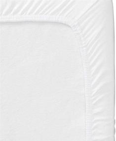 img 1 attached to 🛏️ Cotton Cot Sheets 4 Piece Set - Fitted Cot Sheet for Narrow Twin/Cot Size/RV Bunk/Guest Bed Replacement/30 x 75" Mattress/Camping Cot, White Solid