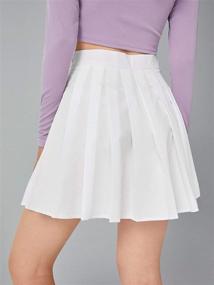 img 3 attached to SheIn Womens Pleated Skater Tennis