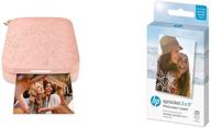 hp sprocket portable photo printer 2nd edition (blush) &amp logo