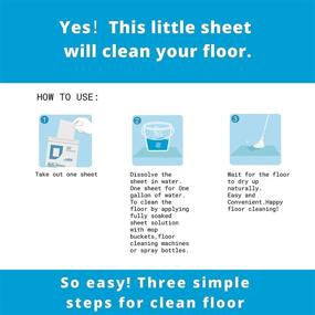 img 3 attached to EARTHZEROPLASTIC All-Natural Laminate Floor Cleaner for Mopping, Tile Floor Cleaner Solution, Method Floor Cleaning Products, Multi-Surface Cleaner, Mop Cleaner - 32 Sheets