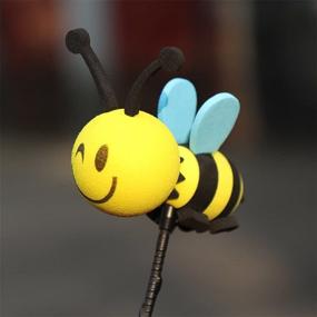 img 3 attached to 🐝 Bee Antenna Ball Topper - Promotes a Happy Car