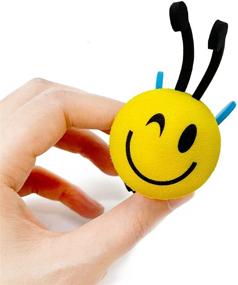 img 1 attached to 🐝 Bee Antenna Ball Topper - Promotes a Happy Car