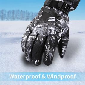 img 1 attached to Gloves Waterproof Weather Touchscreen Snowboard