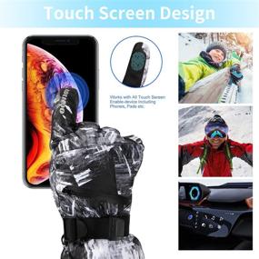 img 3 attached to Gloves Waterproof Weather Touchscreen Snowboard