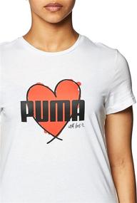 img 1 attached to PUMA Womens Heart White Large Sports & Fitness