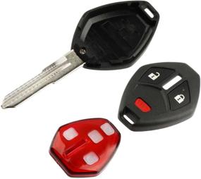 img 1 attached to 🔑 Улучшите свой Mitsubishi Outlander Lancer Mirage i-MEIV с оболочкой ключа-брелка для бесключевого доступа и подушкой