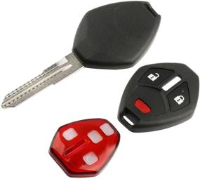 img 2 attached to 🔑 Улучшите свой Mitsubishi Outlander Lancer Mirage i-MEIV с оболочкой ключа-брелка для бесключевого доступа и подушкой