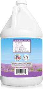 img 1 attached to 🧼 Ultimate Carpet Miracle - Powerful Carpet Cleaner Shampoo Solution for Machine Use, Effective Deep Stain Remover and Odor Deodorizing Formula, Ideal for Rug, Car Upholstery and Carpets (LAV, 1 Gallon)