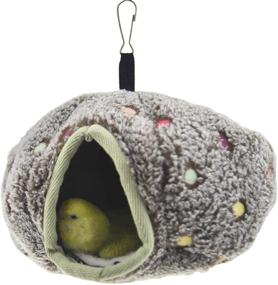 img 4 attached to 🐦 Winter Warm Bird Nest House: Small Animal Hamster Pumpkin Parrot Hanging Tent Bed - Ideal for Parakeet, Cockatiel, Conure, Cockatoo, Lovebird - MuYaoPet