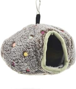 img 1 attached to 🐦 Winter Warm Bird Nest House: Small Animal Hamster Pumpkin Parrot Hanging Tent Bed - Ideal for Parakeet, Cockatiel, Conure, Cockatoo, Lovebird - MuYaoPet