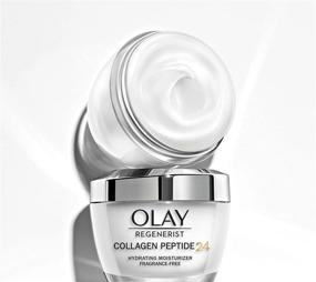 img 4 attached to 🧖 OLAY Regenerist Collagen Peptide 24 Hydrating Moisturizer - Fragrance-Free | 2 Jars x 1.7 oz