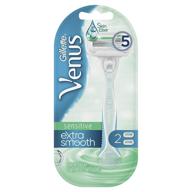 🪒 smooth & gentle: gillette venus sensitive women's shave & hair removal solution logo
