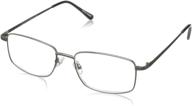 👓 foster grant men's t10 rectangular reading glasses: enhanced visual clarity in style logo