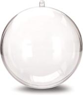 🎄 stillcool clear fillable plastic ornaments for christmas baubles - pack of 12 (80mm - carton packaging) логотип