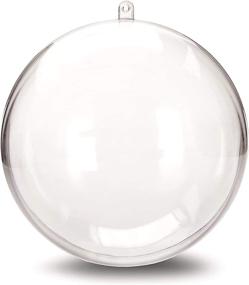 img 4 attached to 🎄 StillCool Clear Fillable Plastic Ornaments for Christmas Baubles - Pack of 12 (80mm - Carton Packaging)