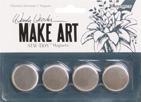 img 1 attached to 🎨 Enhance Your Artistic Workflow: Wendy Vecchi MAKE ART STAY-TION MAGNETS 1&#34;, 0
