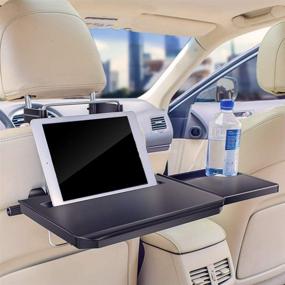 img 2 attached to 🍽️ Versatile ElfAnt Car Steering Wheel Seat Tray: Perfect for Writing, Laptop, Dining, Food, Drink & Work!