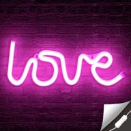 💖 lumoonosity neon love sign, usb powered pink love light led neon signs with on/off switch, love led sign for wall decor, aesthetic hanging love signs, led love neon light for bedroom, game room setup логотип