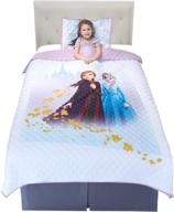 🛏️ frozen 2 microfiber pillow sham and quilt set for kids by franco ns2188 - super soft bedding for twin/full size - 72"x86 logo