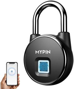 img 4 attached to Smart Keyless Bluetooth Fingerprint Padlock - High-Security Anti-Theft Lock for Android and iOS - Ideal for Gym, Backpack, School, Fence, and Storage