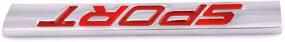 img 2 attached to Styling Nameplate Sticker Decoration Silver Red