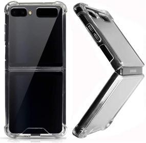 img 3 attached to 📱 Clear Case for Samsung Galaxy Z Flip/Z Flip 5G - Ultra Thin Crystal Soft TPU Rubber Scratch Resistant Anti-Slip Phone Case (Clear)