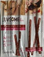 🐟 luvsome salmon & trout tender meaty cat treats - 1-pack with 5 individually wrapped sticks logo