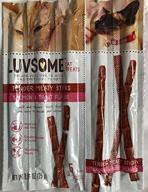 🐟 luvsome salmon & trout tender meaty cat treats - 1-pack with 5 individually wrapped sticks логотип