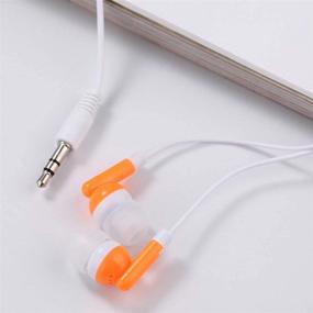 img 2 attached to 🎧 50 Pack CN-Outlet Kids Bulk Earbud Headphones: Multi Colored, Individually Bagged, Wholesale Disposable Earphones for School Classrooms, Libraries, Students - 50 Mixed