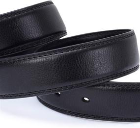 img 3 attached to High-Quality Genuine Leather Belts: Timeless Business Men's Accessories