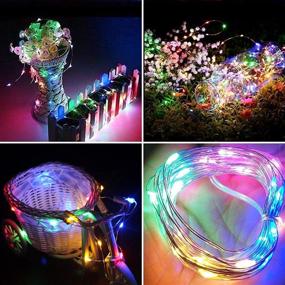 img 2 attached to 🌈 Colorful Fairy Lights: 10-Pack Battery Operated String Lights with 30 Micro LEDs - Perfect for DIY Party, Christmas, Wedding & Easter Table Decor