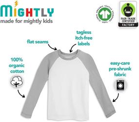 img 3 attached to Mightly Organic: Certified Toddler Boys' 👶 Sleeved Clothing in Tops, Tees & Shirts