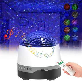 img 4 attached to 🌟 Star Projector, LED Night Light Sound Machine with White Noise, 8 Soothing Sounds, 10 Light Modes, Music Speaker, Timer, Adjustable Brightness - Sleep Therapy for Baby Nursery, Kids, Adults Bedroom