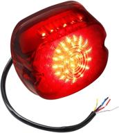 nthreeauto красный led задний фонарь: завершающее обновление для 🔴 harley road king, sportster xl1200c, fat boy и других моделей! логотип