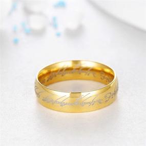 img 1 attached to 💍 Stainless Steel Rings 6-13: The Ultimate Choice for Elegant Party, Wedding, Anniversary, and Engagement Jewelry
