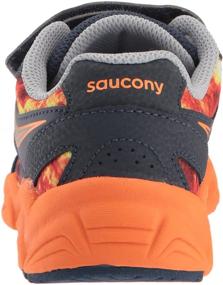 img 2 attached to Saucony Девочки Kotaro Flash A/C Кеды: Стильные Серый/Оранжевый, Размер 10.5 Wide Little Kid - Покупайте сейчас!