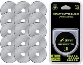 img 4 attached to 🔪 Headley Tools 45mm Rotary Cutter Blades Pack of 15 – Compatible with Olfa and Fiskars Rotary Cutters – Premium Replacement Blades for Arts, Crafts, Quilting, Scrapbooking, and Sewing – Sharp, Durable, and SEO-Optimized