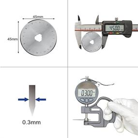 img 2 attached to 🔪 Headley Tools 45mm Rotary Cutter Blades Pack of 15 – Compatible with Olfa and Fiskars Rotary Cutters – Premium Replacement Blades for Arts, Crafts, Quilting, Scrapbooking, and Sewing – Sharp, Durable, and SEO-Optimized