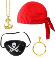 captain costume accessory earrring necklace boys' accessories logo